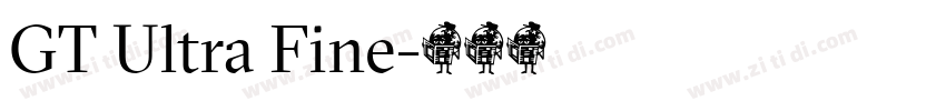 GT Ultra Fine字体转换 GT Ultra Fine字体转换